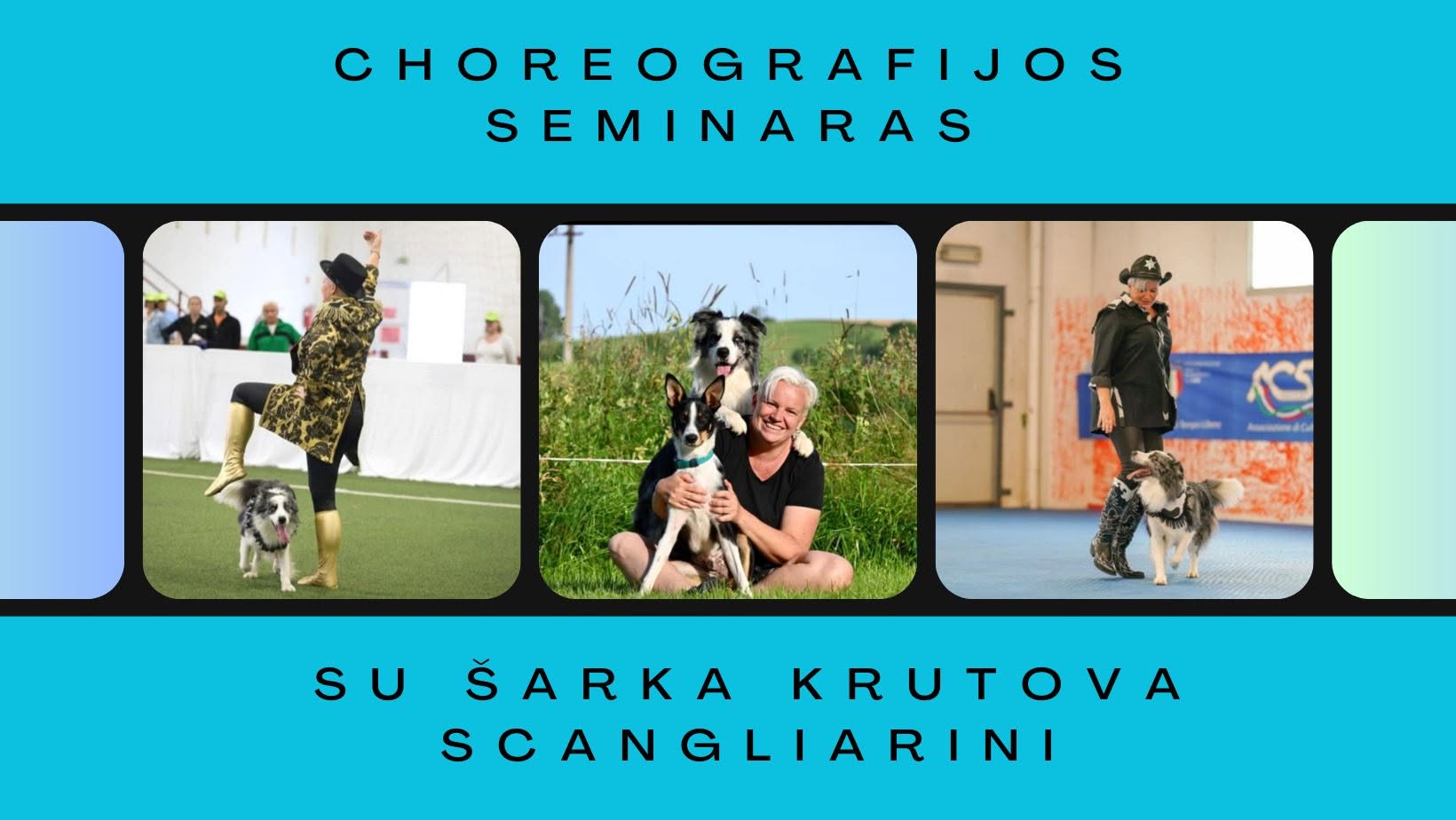 Dog dance teorinis ir praktinis seminaras su Šarka Krutova Scangliarini vasario 28 d.
