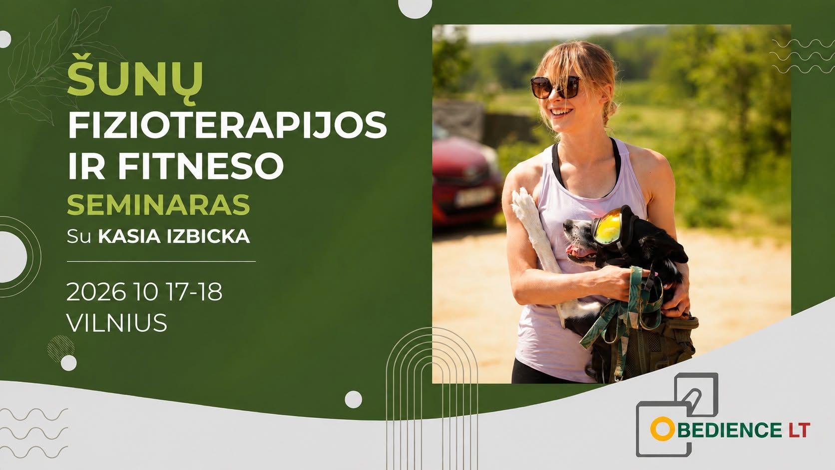Šunų fizioterapijos ir fitneso seminaras su Kasia Izbicka