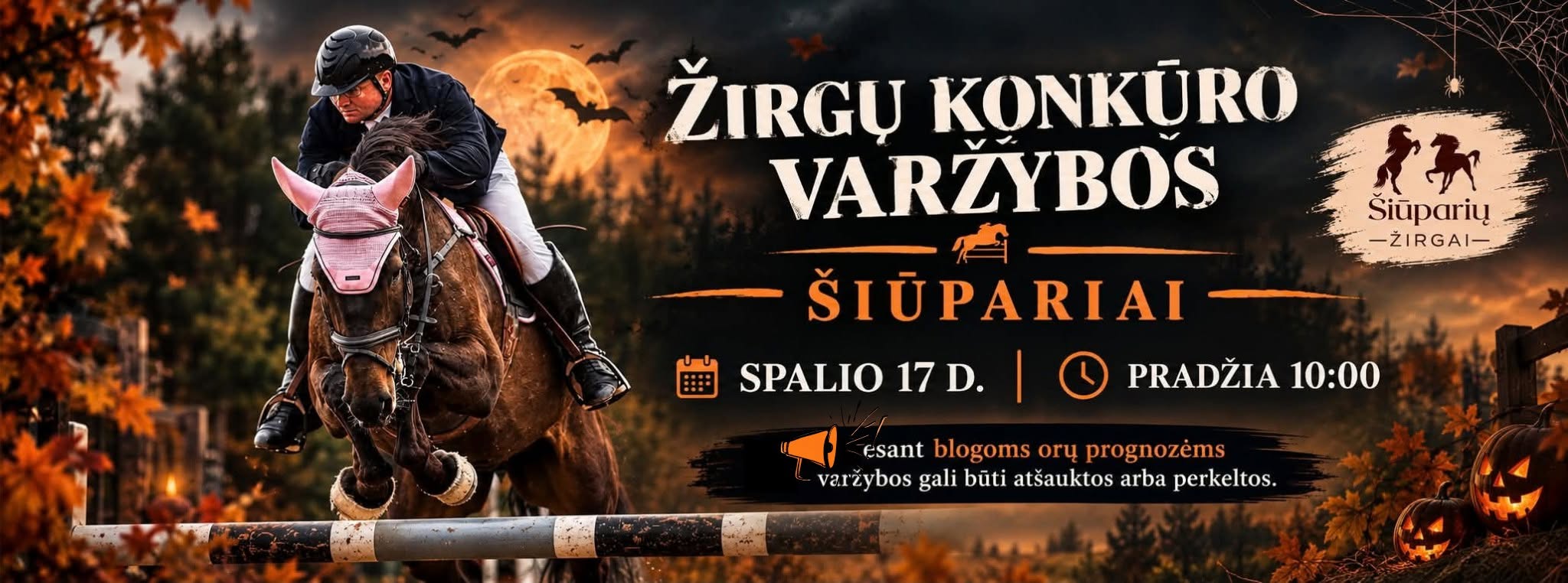 Žirgų konkūro varžybos. Šiūpariai