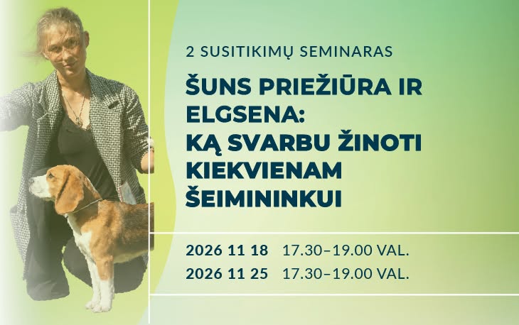 ŠUNS PRIEŽIŪRA IR ELGSENA: KĄ SVARBU ŽINOTI KIEKVIENAM ŠEIMININKUI?